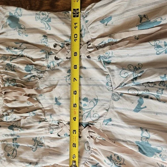 Disney Cinderella Dress Womens S Fairytale Babydoll Milkmaid Cottagecore Corset - Picture 14 of 15